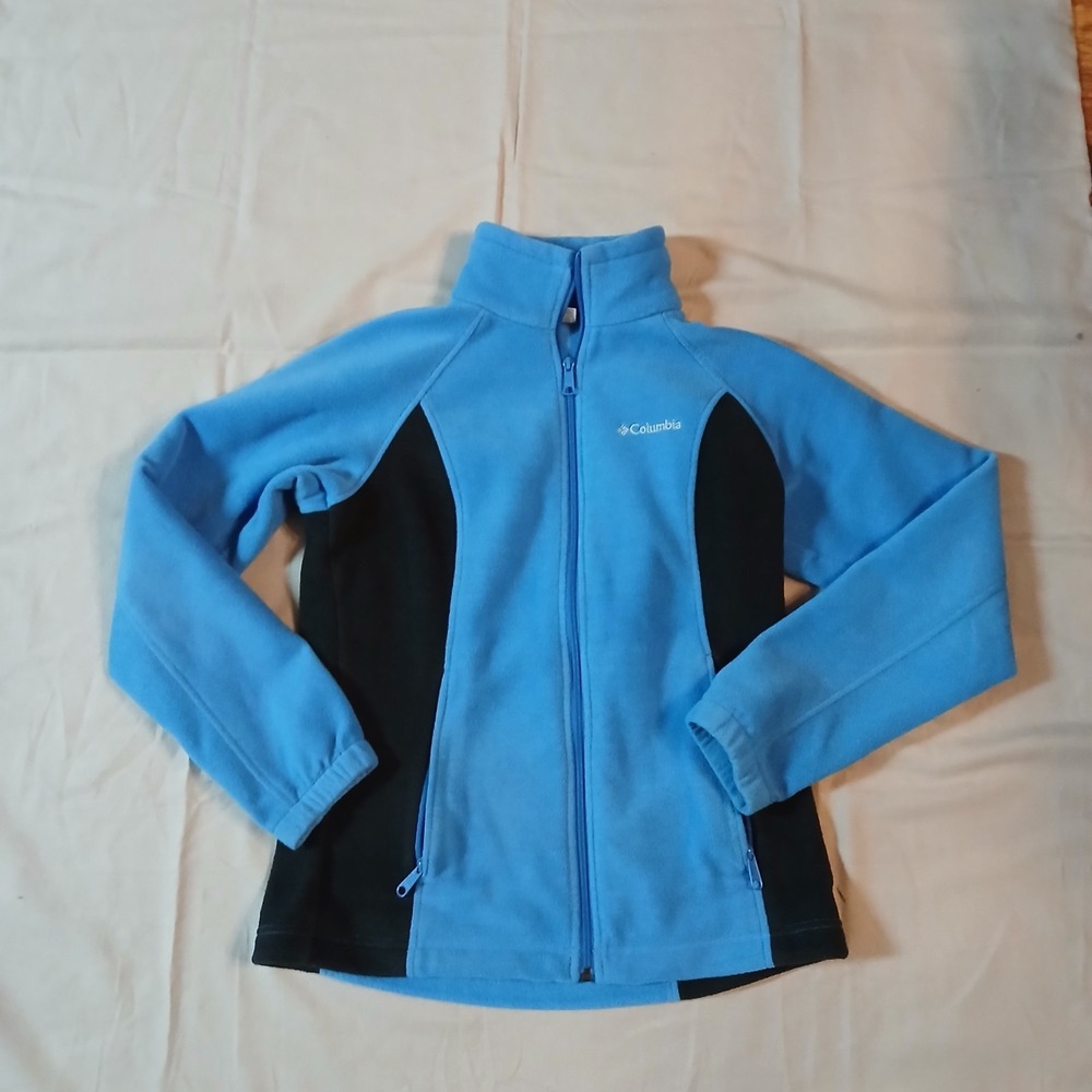 Columbia Women's Blue Full Zip Fleece Jacket Size S Medium